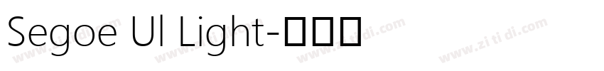 Segoe Ul Light字体转换